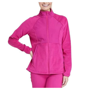All in Motion Women's Polartec Fleece Polar Jacket Size S-M Pink Loose Fit